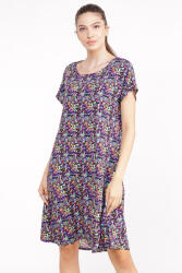 Pierino Rochie A line midi din vascoza, cu imprimeu geometric mov S/M