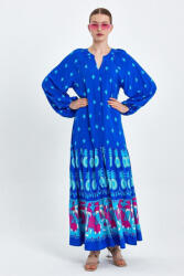 Vale Woman Rochie camasa cu imprimeu, pe fond albastru, din vascoza Multicolor Talie unica