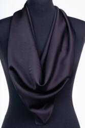 Shopika Esarfa neagra, patrata, din vascoza si matase