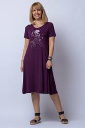 Pierino Rochie A line midi, bordo din tricot cu imprimeu chip de fata S/M