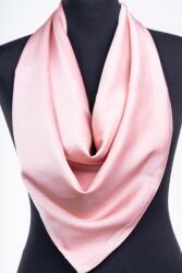 Shopika Esarfa roz pastel, patrata, din vascoza si matase