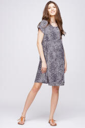 Pierino Rochie A line midi, silky, cu imprimeu animal print leopard S/M