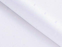 Goldea luxus teflon szövet terítőknek - fehér és lila árnyalatú fényes négyzetek 160 cm