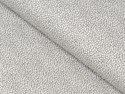 Goldea pamutvászon - cikkszám 799, fehér mozaik mintás barna alapon 145 cm