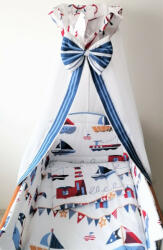 SZEKO Stúdió 4 részes babaágynemű szett - Tenger zamata