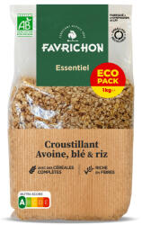 Favrichon Musli crocant BIO cu cereale integrale, format economic Favrichon