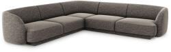 Micadoni Coltar modular Miley cu tapiterie din tesatura structurala, gri (MIC_COR_140_F1_MILEY6)