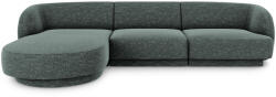 Micadoni Coltar modular Miley tapiterie din tesatura structurala si colt pe partea stanga, gri petrol (MIC_LC_140_F1_MILEY3)