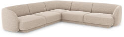 Micadoni Coltar modular Miley cu tapiterie din tesatura structurala, bej (MIC_COR_140_F1_MILEY2)