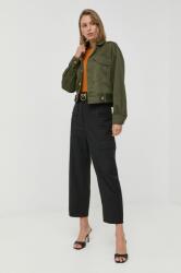 Guess rövid kabát női, zöld, átmeneti - zöld S - answear - 45 990 Ft