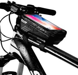 WildMan Univerzális, kerékpáros / biciklis tartó, táska, 6.5", vázra szerelhető, vízálló, WildMan E2-M, fekete (5906735414073) (5906735414073)