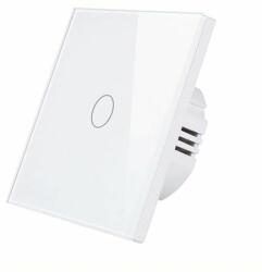 SmartWise Z1-LNS Zigbee, érintős egy gombos okos villanykapcsoló (fehér) - akcioswebaruhaz