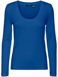 VERO MODA Női póló VMKISS Tight Fit 10290319 Beaucoup Blue (Méret XS)