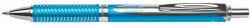 Rollertoll, 0, 35 mm, nyomógombos, égszínkék tolltest, PENTEL "EnerGel BL-207" kék