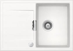 SCHOCK Schock Mono D-100S konyhai mosogatótálca Cristadur Polaris 740 x 510 mm lefolyó távműködtetővel, gránit kompozit, megfordítható, hagyományos beépítés, hófehér (MOND100SPOLASA)