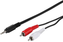 Vivanco Аудио кабел Vivanco - 19320, жак 3.5 mm/2x RCA, 1.5 m, многоцветен (19320)
