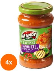 MANDY FOODS Set 4 x Zacusca de Vinete Coapte Mandy, 300 g (FXE-4xEXF-TD-EXF14811)