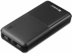 nezadané Sandberg Saver Powerbank 20000 mAh, 2x USB-A, fekete
