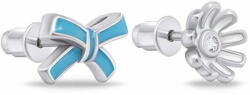  Brilio Silver Eredeti ezüst aszimmetrikus fülbevaló EA810W - mall