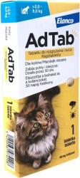 AdTab tabletă mestecabilă pentru pisici împotriva căpușelor și puricilor (1 tablete | 2-8 kg | 48 mg)