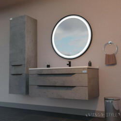 TMP cabinets VOX SZÜRKE fali fürdőszobai ÁLLÓSZEKRÉNY - 160 x 38 cm (00401111) - globalvivamarket