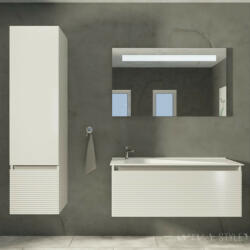 TMP cabinets TROYA100 fali fürdőszobabútor Akrivit öntött márvány mosdókagylóval 100 cm (00400042)