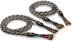 ViaBlue Cablu Boxe Viablue SC-4 Silver Bi-Wire, Conectori Banane, 3 Metri (SC4SilverBiWire)