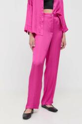 Max&Co MAX&Co. nadrág női, rózsaszín, magas derekú széles - rózsaszín 36