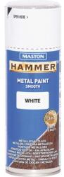 Maston Vopsea spray pentru metal Maston Hammer alb lucios 400 ml