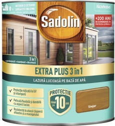 Sadolin Lazură lucioasă pe bază de apă Sadolin Extra Plus 3 în 1 stejar rustic 0, 75 l