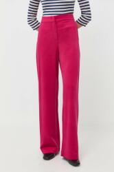 Max&Co MAX&Co. nadrág női, rózsaszín, magas derekú egyenes - rózsaszín XS