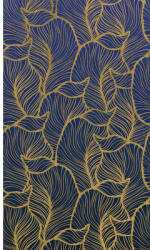 Marburg Fototapet vlies Smart Art Easy 47242 frunze albastru/auriu 159x270 cm (47242)