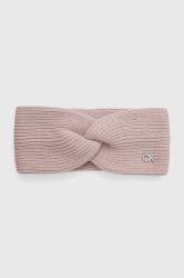 Calvin Klein gyapjú keverék fejpánt rózsaszín - rózsaszín Univerzális méret - answear - 17 990 Ft