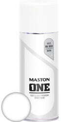 Maston Lac spray Maston ONE alb satinat RAL 9010 400 ml