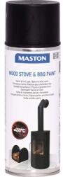 Maston Lac spray termorezistent pentru șeminee & grătare Maston negru 400ml