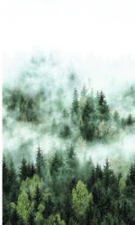 Marburg Fototapet vlies Smart Art Easy 47267 pădure verde/alb 159x270 cm (47267)