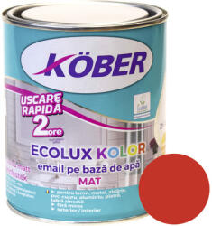 Köber Email mat pe bază de apă Ecolux Kolor Köber roșu 0, 6 l
