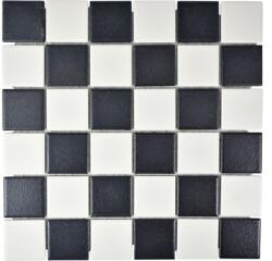  Mozaic piscină ceramic SAT 348 mix alb-negru 30x30 cm