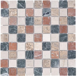 Mozaic marmură MOS 32 bej/maro 30, 5x30, 5 cm