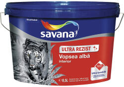 Savana Vopsea lavabilă pentru interior Savana Ultra Rezist albă 8, 5 l