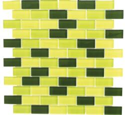 Mozaic piscină sticlă XCM B854 mix verde 32, 2x31 cm