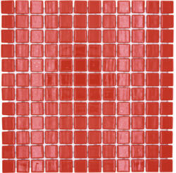 Mozaic piscină sticlă VP25808PUR roșu 31, 6x31, 6 cm