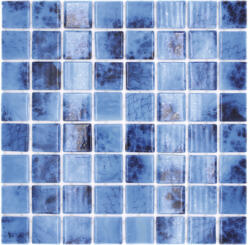  Mozaic piscină sticlă VP56385PUR albastru 31, 6x31, 6 cm