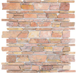  Mozaic marmură Rossoverona MOS Brick 220 Uni roșu mat 30, 5x30, 5 cm