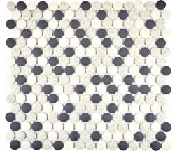  Mozaic piscină ceramic CU K210 crem-negru 31x31, 5 cm