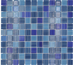  Mozaic piscină sticlă CM 4285 albastru/alb 30, 2x32, 7 cm