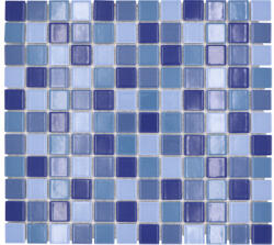  Mozaic piscină ceramic JT 250 mix albastru 30, 2x33 cm