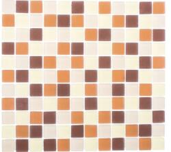  Mozaic piscină sticlă XCM 8560 maro/bej/galben 30, 2x32, 7 cm