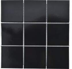  Mozaic piscină ceramic CQ 125 negru mat 30x30 cm