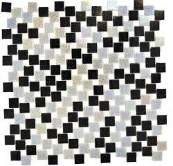Mozaic sticlă GM K05 gri/negru 31, 8x31, 8 cm
